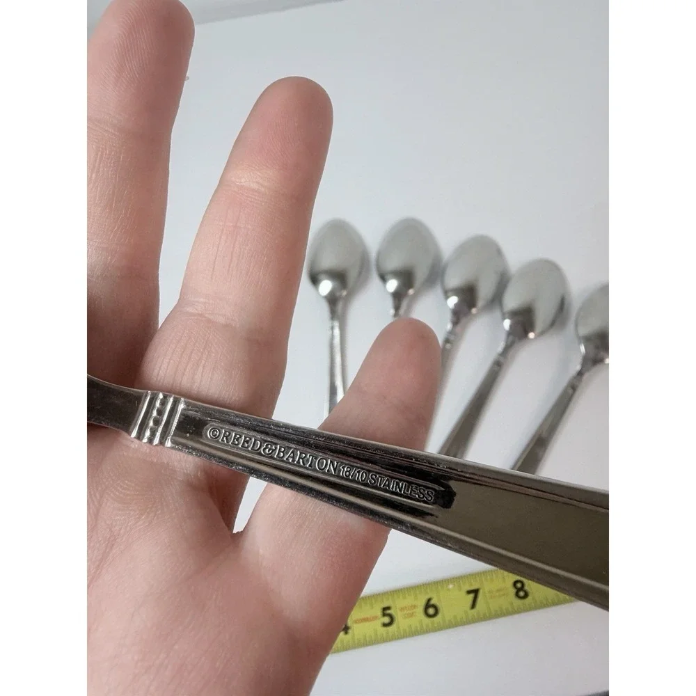 Reed & Barton Andover Pearl 18/10 Stainless 6 Soup Spoons Discontinued Pattern